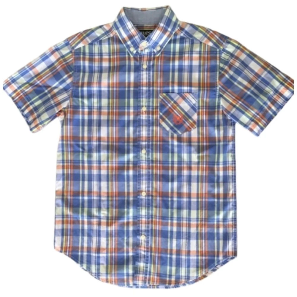 Chaps Youth Boy's Short Sleeve Button Down Shirt